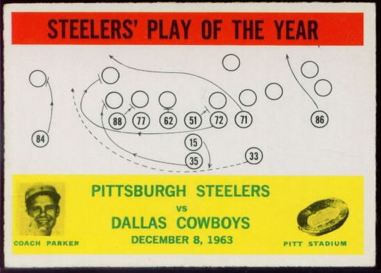 154 Pittsburgh Steelers Play Card